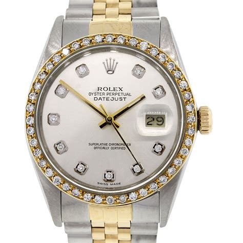 mens rolex datejust 16013|rolex datejust 16013 diamond bezel.